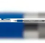 Kugelschreiber Speedx M blau, mit Kappe und Clip, Gummigriffzone