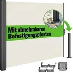 CASARIA Seitenmarkise Nosara 180x300cm creme