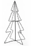 vidaXL Weihnachtsbaum in Kegelform 160 LEDs Indoor & Outdoor 78x120 cm