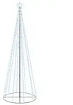 vidaXL LED-Weihnachtsbaum Kegelform Kaltwei&szlig; 310 LEDs 100x300 cm