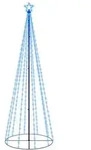 vidaXL LED-Weihnachtsbaum Kegelform Blau 310 LEDs 100x300 cm