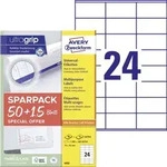 Avery Zweckform 6602 Universal-Etiketten, A4 mit ultragrip, Adressaufkleber, 70 x 36