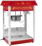 Royal Catering Popcornmaschine - 1500 W - 5 kg/h - Retro-Design - rot -