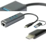 D-Link DUB-2332 D-Link DUB-2332 USB-C nach 1000MBit Adapter mit USB-Hub retail