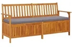 vidaXL Truhenbank mit Kissen 170 cm Massivholz Akazie