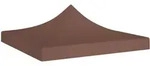 vidaXL Partyzelt-Dach 3x3 m Braun 270 g/m2