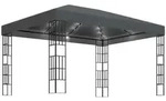 vidaXL Pavillon mit LED-Lichterkette 3x4 m Anthrazit