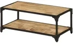 vidaXL Couchtisch 90x45x35 cm Raues Massives Mangoholz