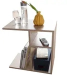 WOHNLING Beistelltisch Holz Anstelltisch Couchtisch Klein Sofatisch Sonoma