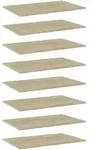 vidaXL B&uuml;cherregal-Bretter 8 Stk. Sonoma-Eiche 80x50x1,5 cm