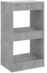 vidaXL B&uuml;cherregal/Raumteiler Betongrau 40x30x72 cm
