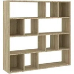 vidaXL B&uuml;cherregal/Raumteiler Sonoma-Eiche 105x24x102 cm
