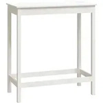 vidaXL Bartisch Wei&szlig; 100x50x110 cm Massivholz Kiefer