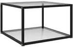vidaXL Couchtisch Transparent 60x60x35 cm Hartglas