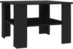 vidaXL Couchtisch Schwarz 60x60x42 cm Holzwerkstoff