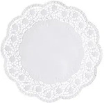 PAPSTAR 250 Tortenspitzen rund &Oslash; 30 cm weiss