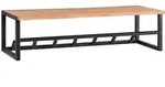 FineBuy Wandgarderobe Holz Metall 80 cm Garderobe mit Ablage Flur Hakenleiste