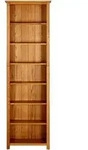 vidaXL B&uuml;cherregal 7 F&auml;cher 60x22x200 cm Massivholz Eiche