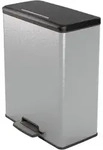 Curver Tretm&uuml;lleimer Deco Rechteckig 65L Silbern