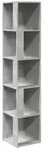 vidaXL Eckregal Betongrau 33x33x164,5 cm Holzwerkstoff