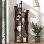 vidaXL B&uuml;cherschrank 48x25,5x140 cm R&auml;uchereiche Holzwerkstoff
