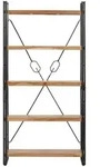 vidaXL B&uuml;cherregal 5 F&auml;cher 90 x 30 x 180 cm Massivholz Akazie