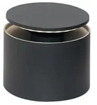 Zafferano Tragbare und wiederaufladbare Push Up Dunkelgraue LED-Tischlampe