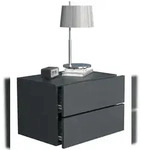 VCM Nachttisch Usal Anthrazit H. 30 x B. 45 x T. 32 cm