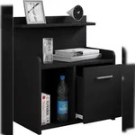 VCM Nachttisch Nilasa Schwarz H. 60 x B. 47 x T. 29 cm