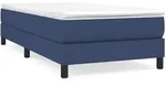 vidaXL Bettgestell Blau 100x200 cm Stoff