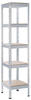 SCHULTE Regalwelt Schwerlastregal mit 5 Holzböden, 180x40x40 cm (HxBxT), Traglast