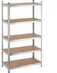 Relaxdays Schwerlastregal, 5 Ebenen, HBT 180x100x50 cm, 1250 kg Tragkraft, Lagerregal