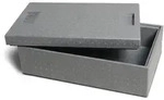 Climapor Transportbox klein aus Styropor, grau - Volumen: 54,5 x 35 x 18 cm (16,5