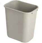 Rechteckiger Abfallbeh&auml;lter 26,6 Liter, Rubbermaid, VB 002956, Grau
