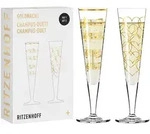 Ritzenhoff Goldnacht Champagnergl&auml;ser 205 ml 2er Set Herzen & Musik