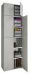 VCM LonaXXL Schuhschrank 6 T&uuml;ren grau.