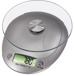 Xavax Elektronische K&uuml;chenwaage bis 5 kg 106993 Milla (Silber) 00106993