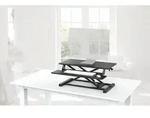 bis 15 kg 095825 Schreibtischaufsatz h&ouml;henverstellbar (Schwarz) 
