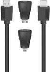 Hama 18 Gbit/s Stecker Gerade HDMI auf HDMI Typ A (Standard) 1,5 m 200705...