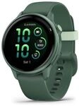 Garmin Digital 42 mm Smartwatch Rund 264 h V&iacute;voactive 6 (Gr&uuml;n) 010-02985-02