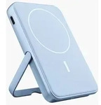5000 mAh Powerbank USB Typ-C Kabelloses Laden Wireless Magnetic (Blau) 