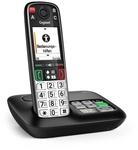 Gigaset Analoges/DECT-Telefon Easy 500A (Schwarz, Silber) S30852-H3135-B10
