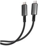 Vivanco 10 Gbit/s Stecker USB C auf USB C bis 100 W 1 m 64011 (Schwarz)