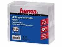 Hama CD Slim Double Jewel Case, pack 10 00051274