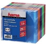 Hama CD Slim Box Pack of 25, Coloured 00051166