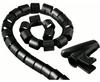 Hama Cable Bundle Tube Easy Cover, 2.5 m, 20 mm, black 00020602