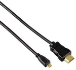 Hama 10,2 Gbit/s HDMI auf HDMI Typ D (Mikrofon) 2 m 074240 (Schwarz) 00074240