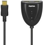 Hama Stecker Gerade HDMI auf 2 x HDMI Type A (Standard) Buchse 205161 (Schwarz)