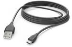Hama 0,48 Gbit/s Stecker USB A auf Micro-USB B 3 m 201588 (Schwarz) 00201588