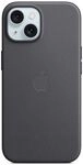 Cover f&uuml;r Apple iPhone 15 Feingewebe Case mit MagSafe (Schwarz) MT393ZM/A